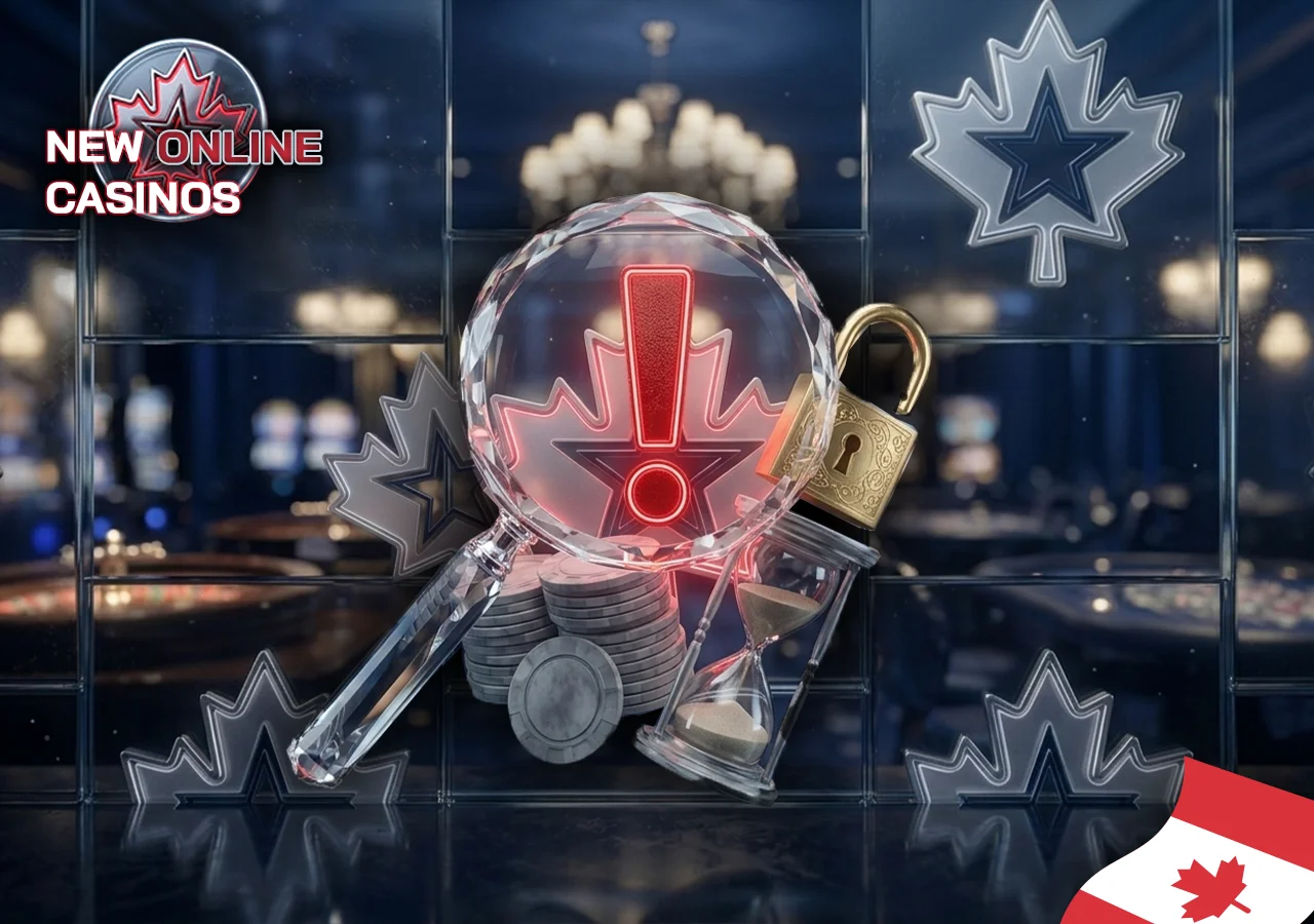 Warning icons and responsible check of potential new casino drawbacks